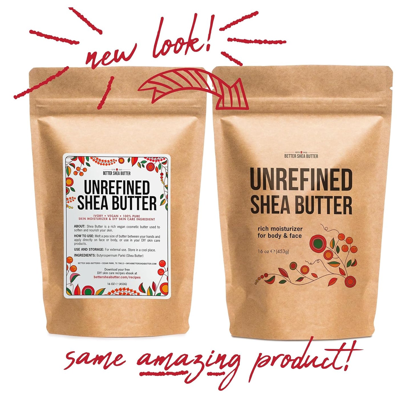 Raw Shea Butter - 100% Pure African Shea Butter for Hair and Body | Unrefined Moisturizer for Extremely Dry Skin, DIY Lip Balm, Body Butter, Lotion, and Soap